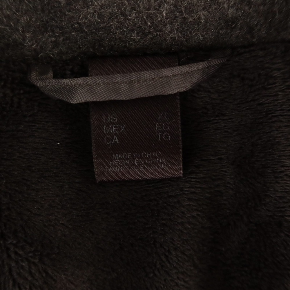 Claiborne Pea Coat Mens XL Gray Wool Blend Overcoat Flannel - Picture 3 of 11